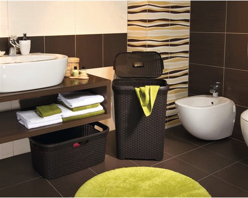 Wasbox CURVER Style 60 l donkerbruin