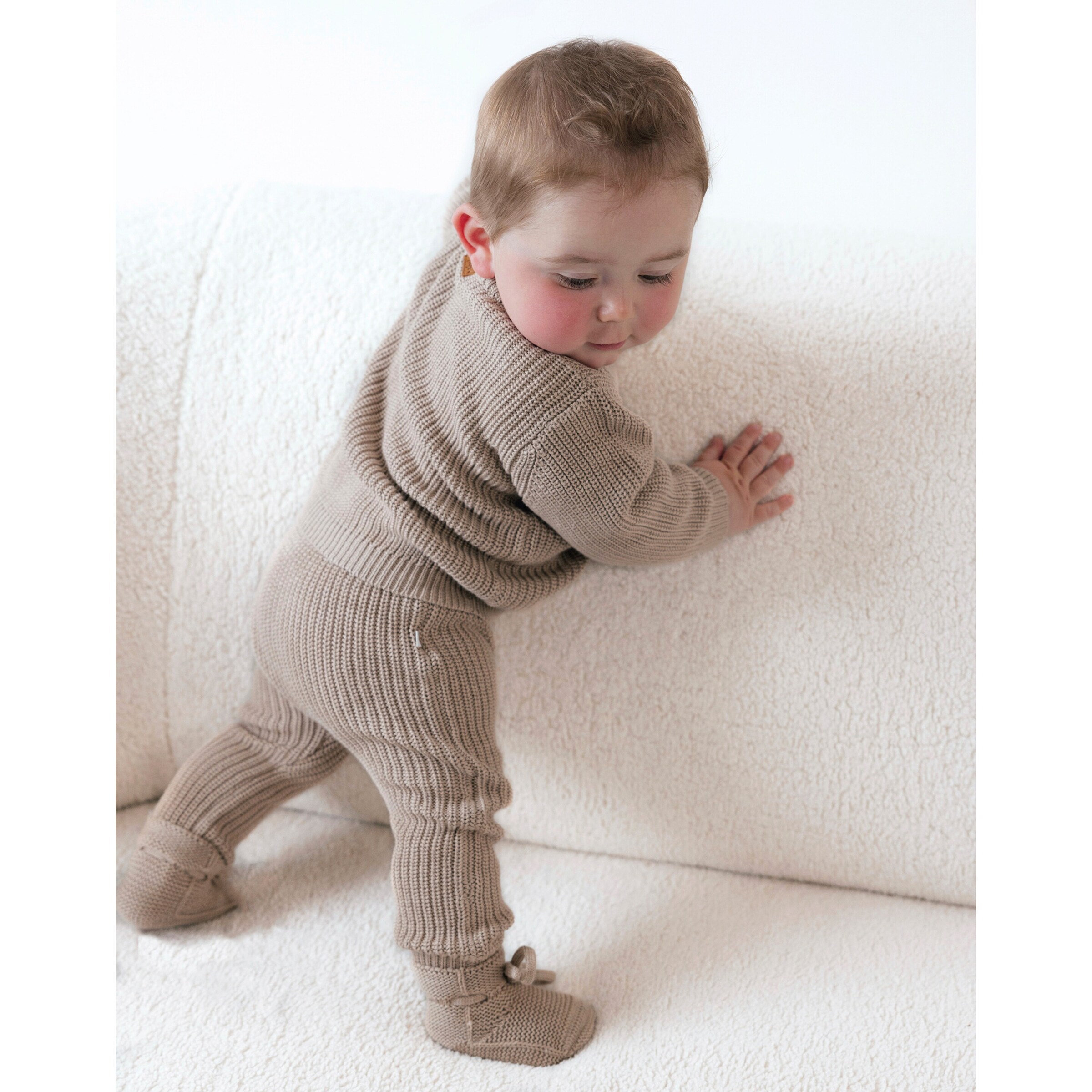 Feetje Strickpullover taupe