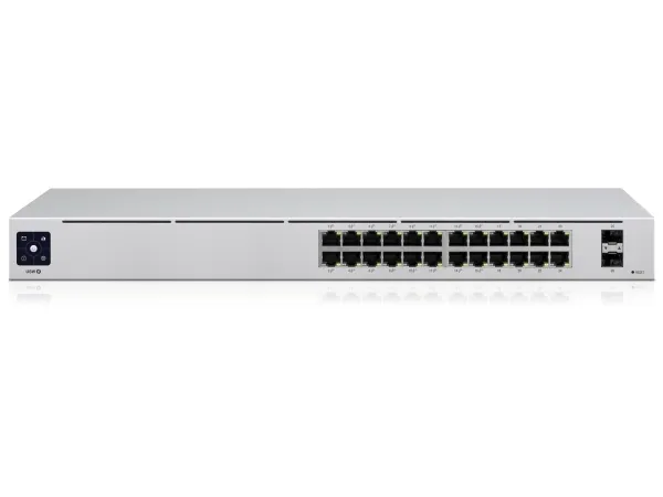 Ubiquiti UniFi Switch USW-24-POE - Switch - Administreret - 24 x 10/100/1000 (16 PoE )   2 x Gigabit SFP - desktop, monterbar på stativ - PoE  (95 W)