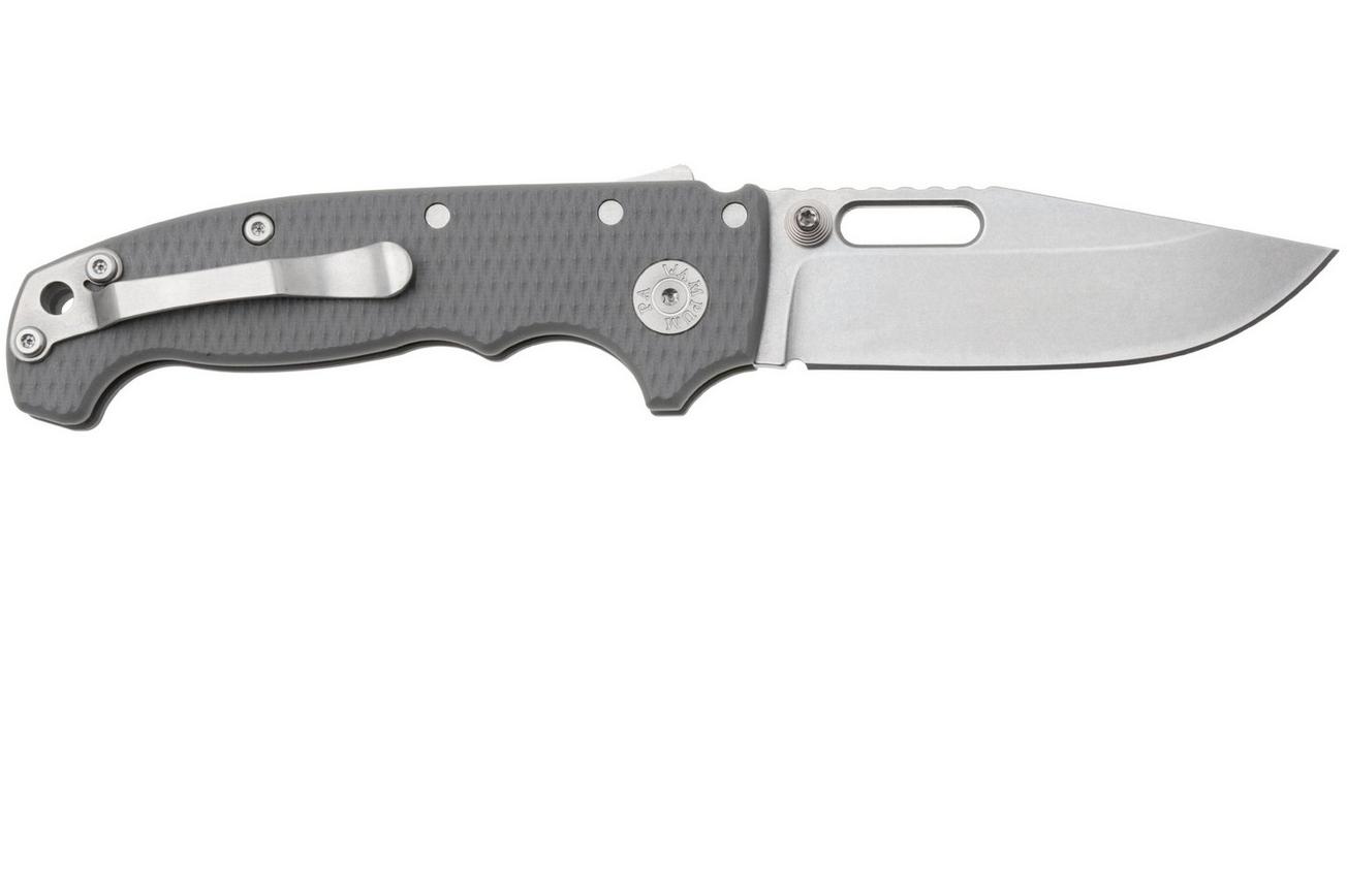 Demko Knives MG AD20S Shark-Lock, MagnaCut Clip Point MGAD20S-MAG-GRY-G10 Grey G10, zakmes