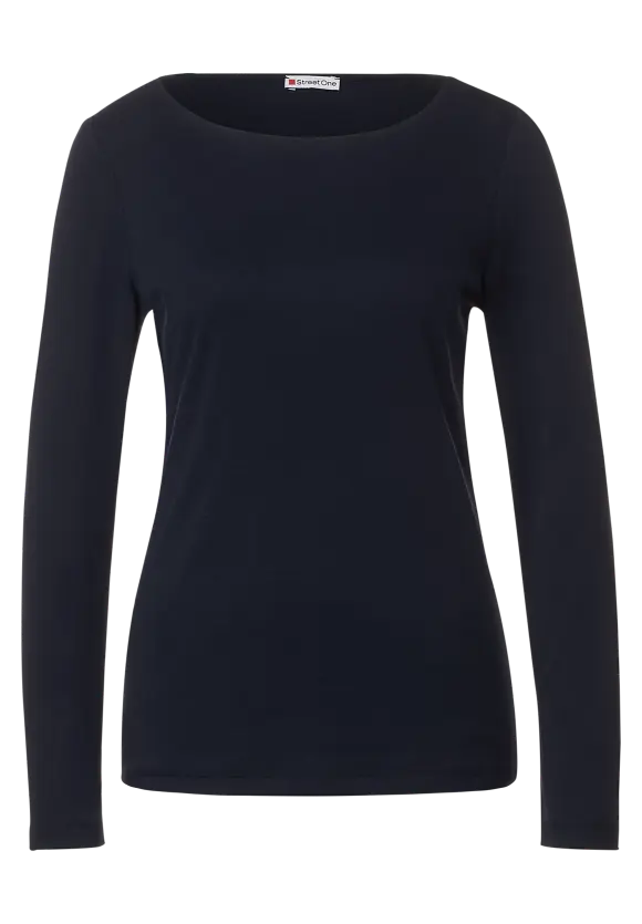 Softes Langarmshirt - deep blue