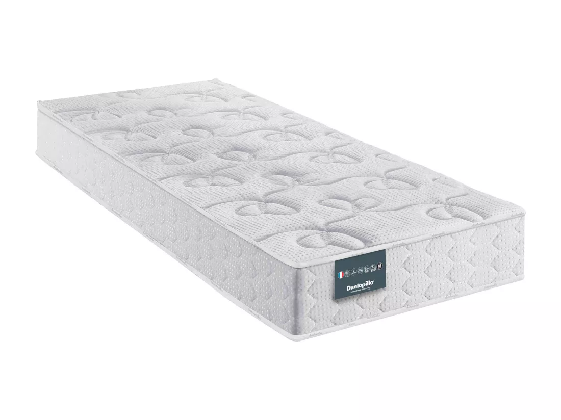 Matelas Dunlopillo 100% latex 7 zones 18cm LAVANDE 90x200