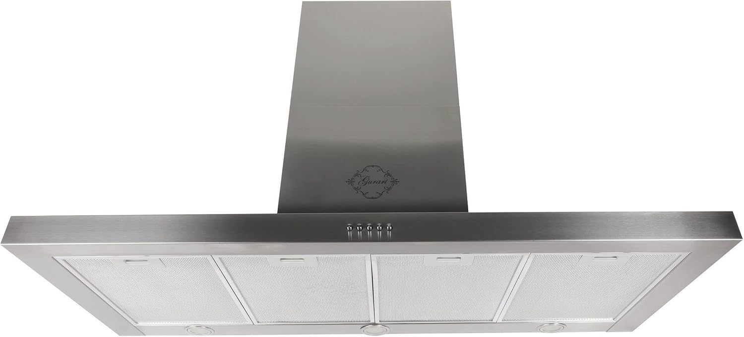 GCH F 118 12 IS N Dunstabzugshaube 120 cm Wandhaube aus Edelstahl, 1000 m³/h Motor, LED Beleuchtung, 4 Metallfettfilter, Abluft/Umluft, 3 Stufen, Energieklasse A