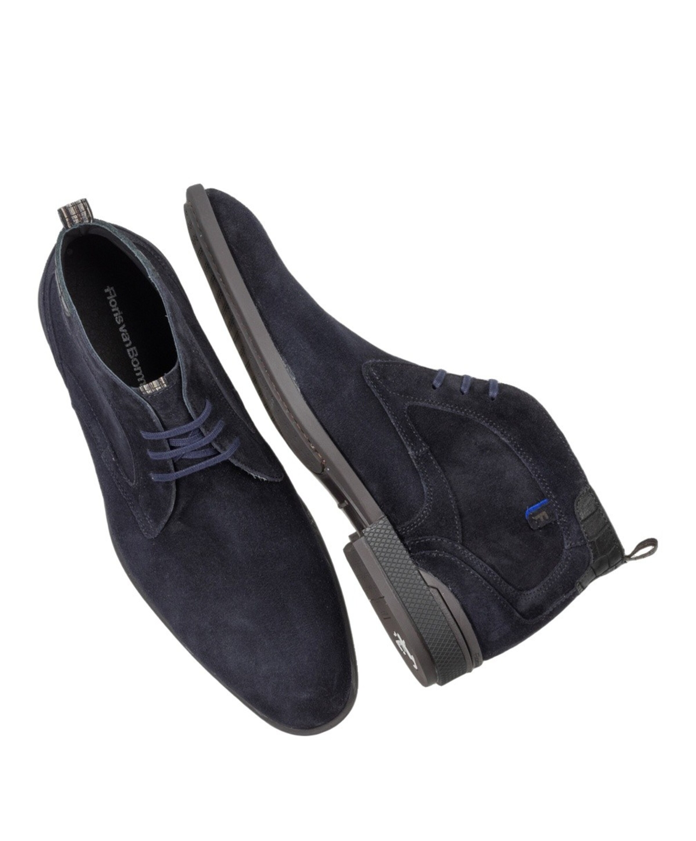 Floris van Bommel heren veterboots blauw