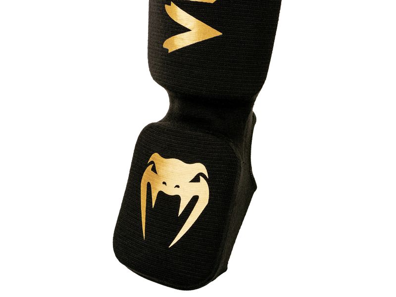 Venum Kontact Shin Guards Gold/Schwarz, L Schienbeinschoner