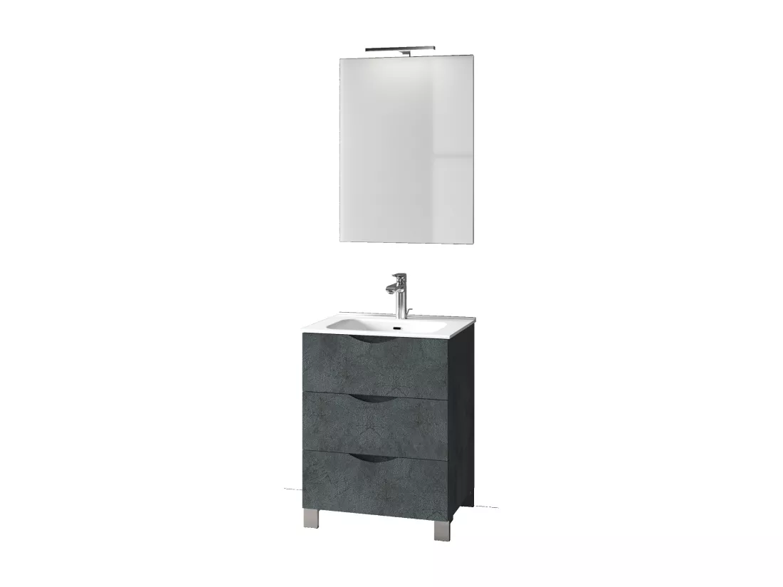 Ensemble de salle de bain 4 pièces PLUTONE blue