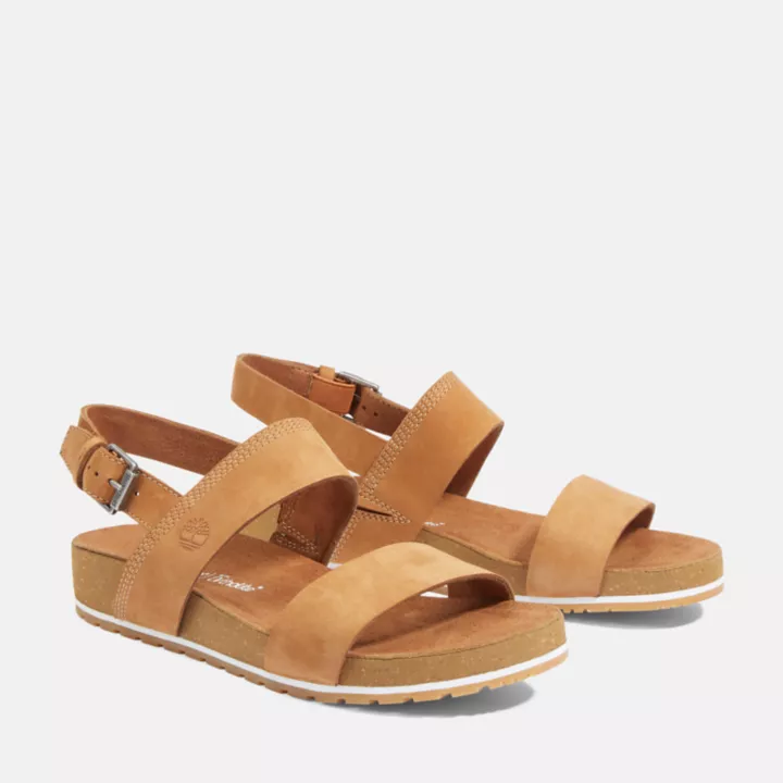 Sandale à double bride Malibu Waves pour femme en marron clair