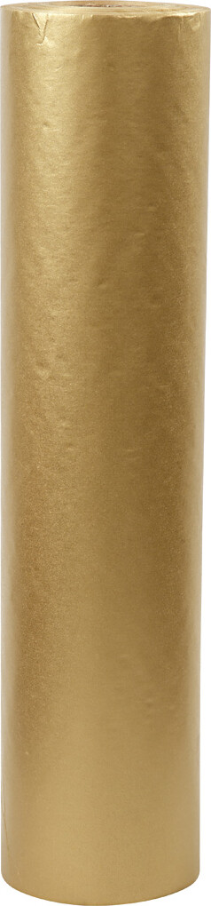 Gavepapir - Guld Ensfarvet - B 50 CM - 60 G - 100 M