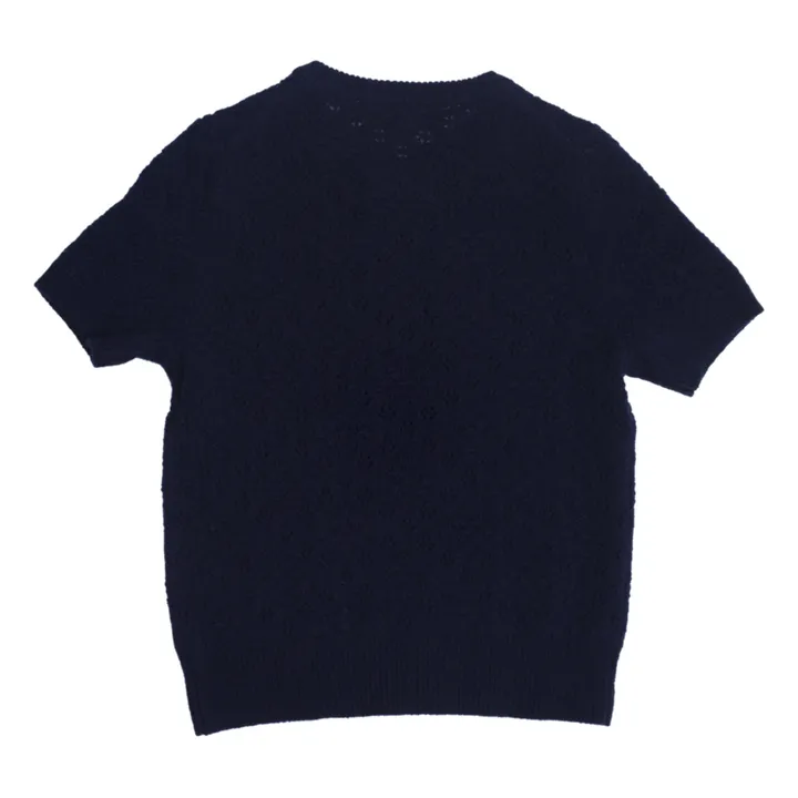 Holmm T-Shirt Cachemire Nero | Bleu marine