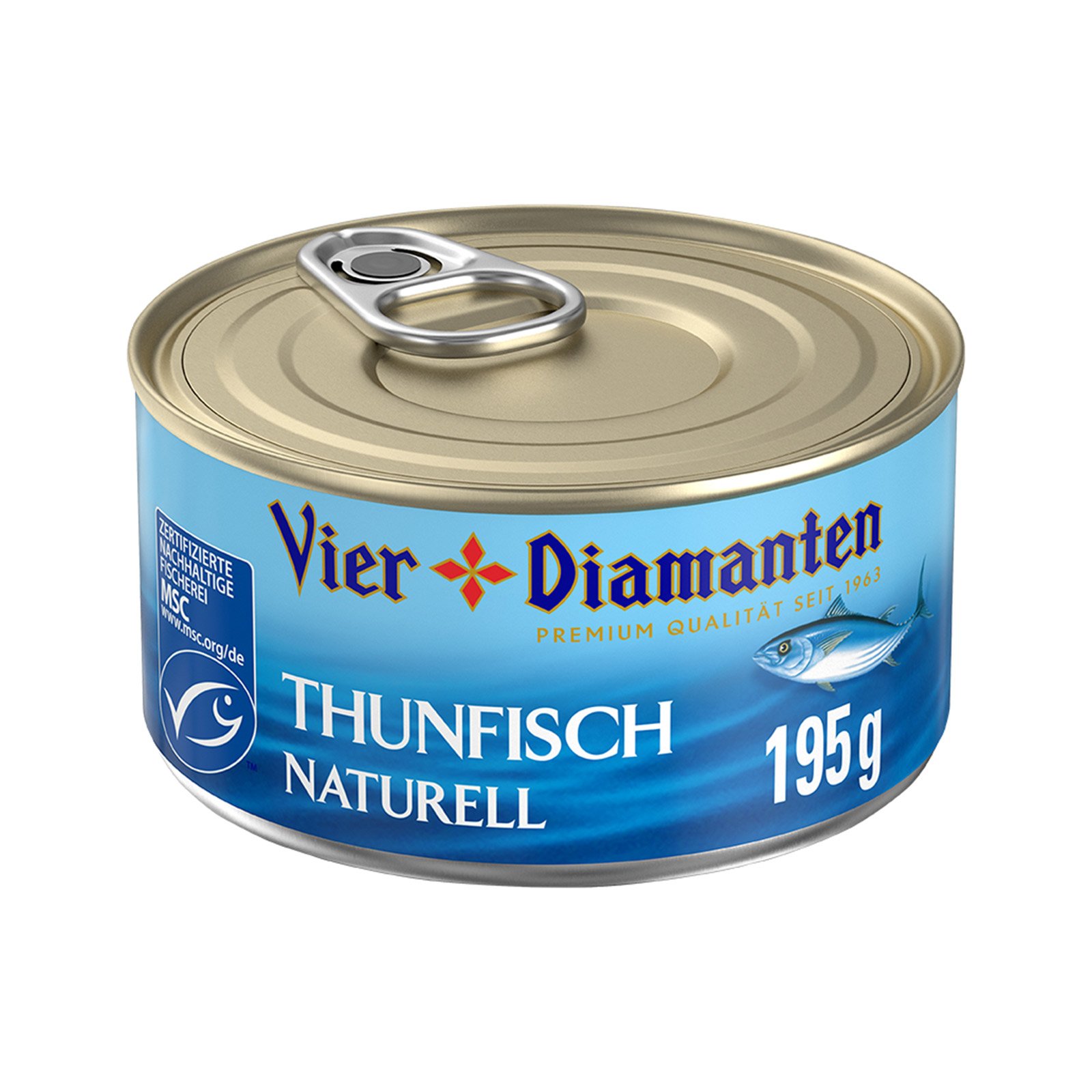 Vier Diamanten Thunfisch Naturell