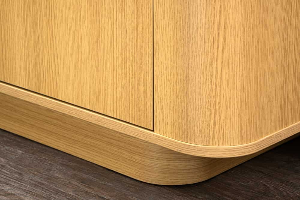 Modernes TV-Board VALHALLA WOOD 160cm natur Eichenholz Lowboard mit Stauraum