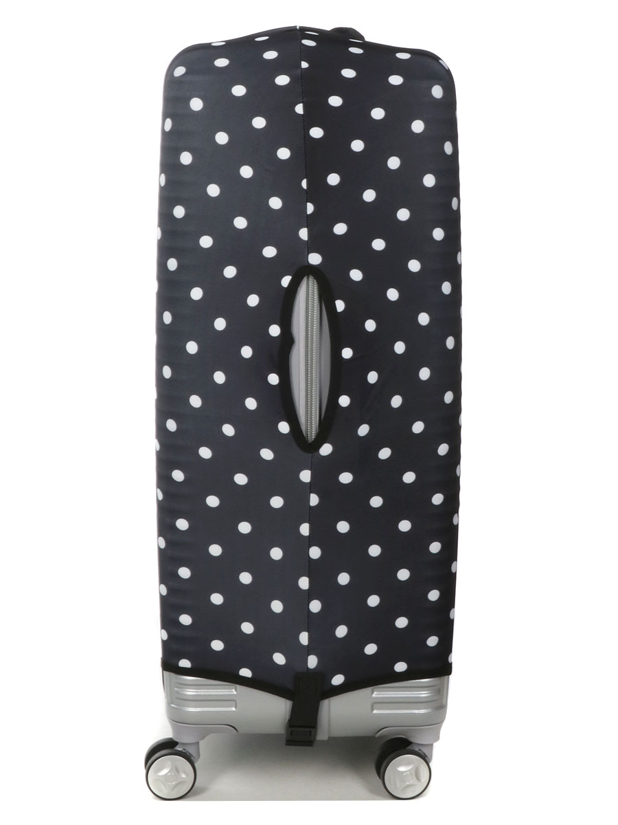 Housse de valise Periea Black with White Dots L
