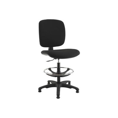 Siège technique KILIMA - tabouret assis-debout - hauteur réglable jusqu'à 80 cm - repose-pieds - Bleu