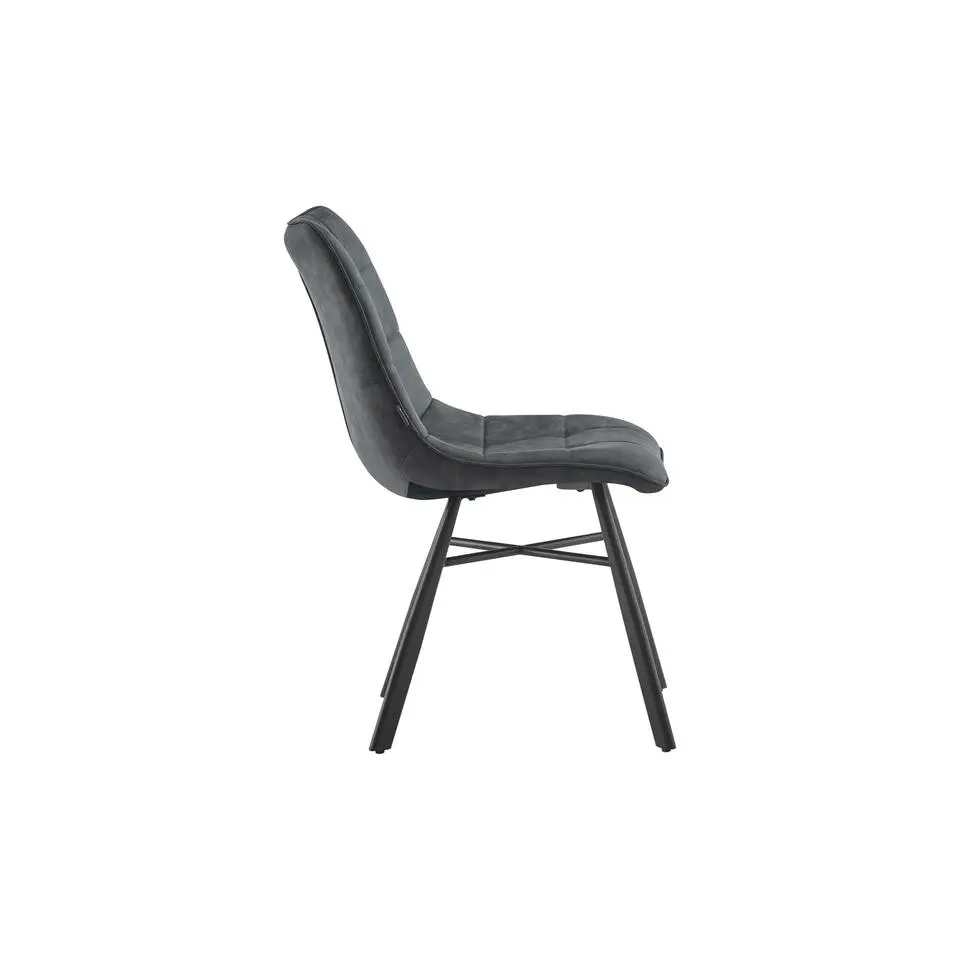 Furnihaus Eetkamerstoel Dexx Microvezel Antraciet Set van 6