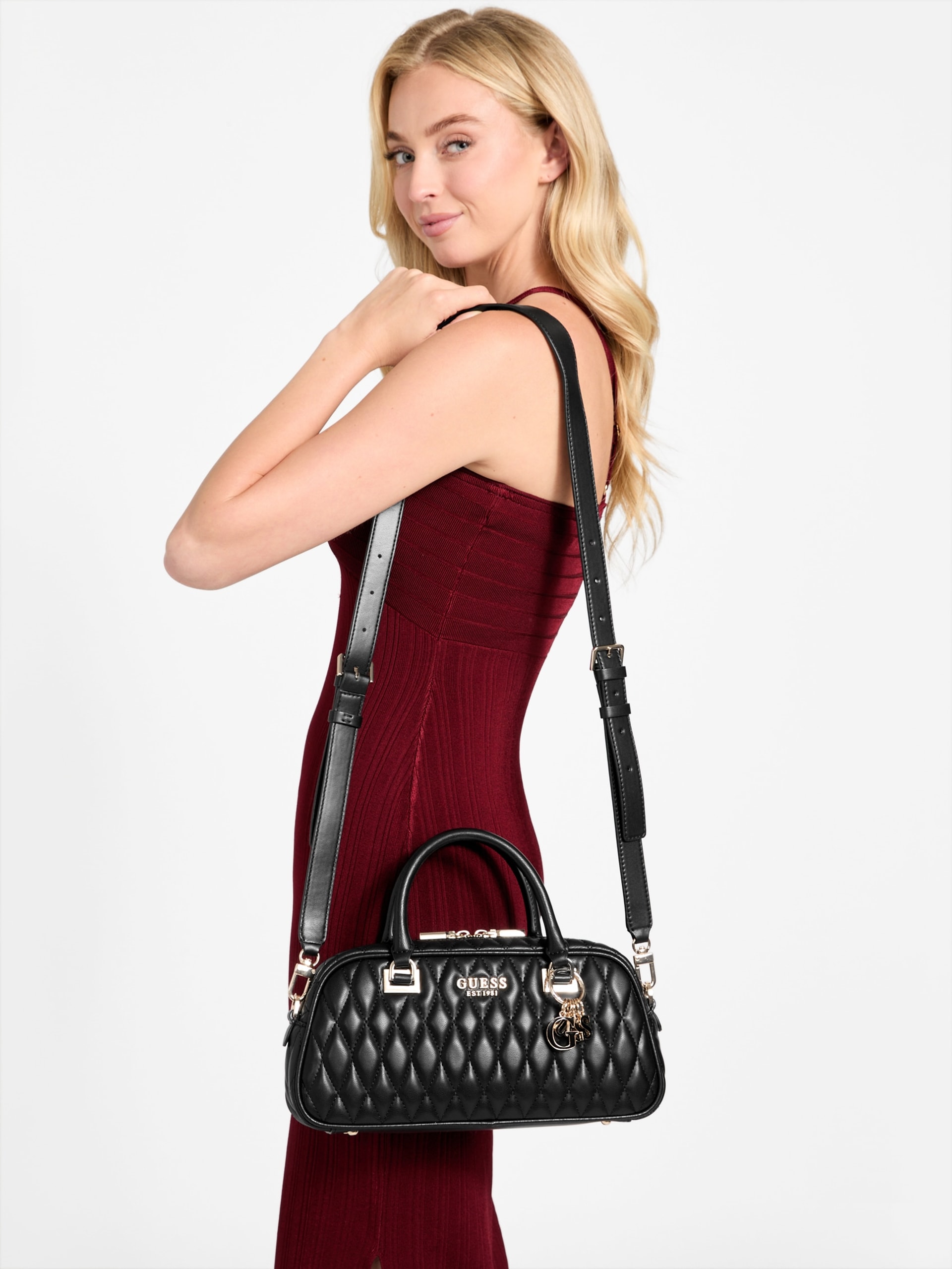Bolsa Valla pequena em couro sintético