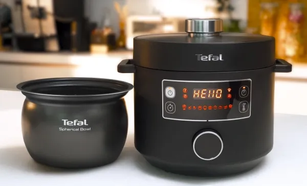 Tefal Turbo Cuisine CY754830, 5 L, 1090 W, 12 t, Kina, Sort, Dreje