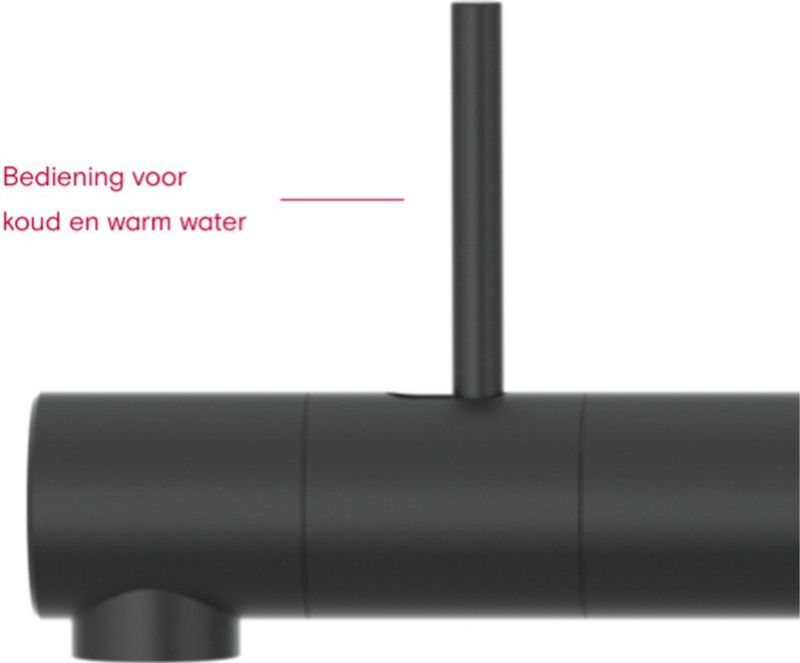 Quooker PRO3 - Koud Warm Kokend-Water-Kraan - Zwart - 3 Liter