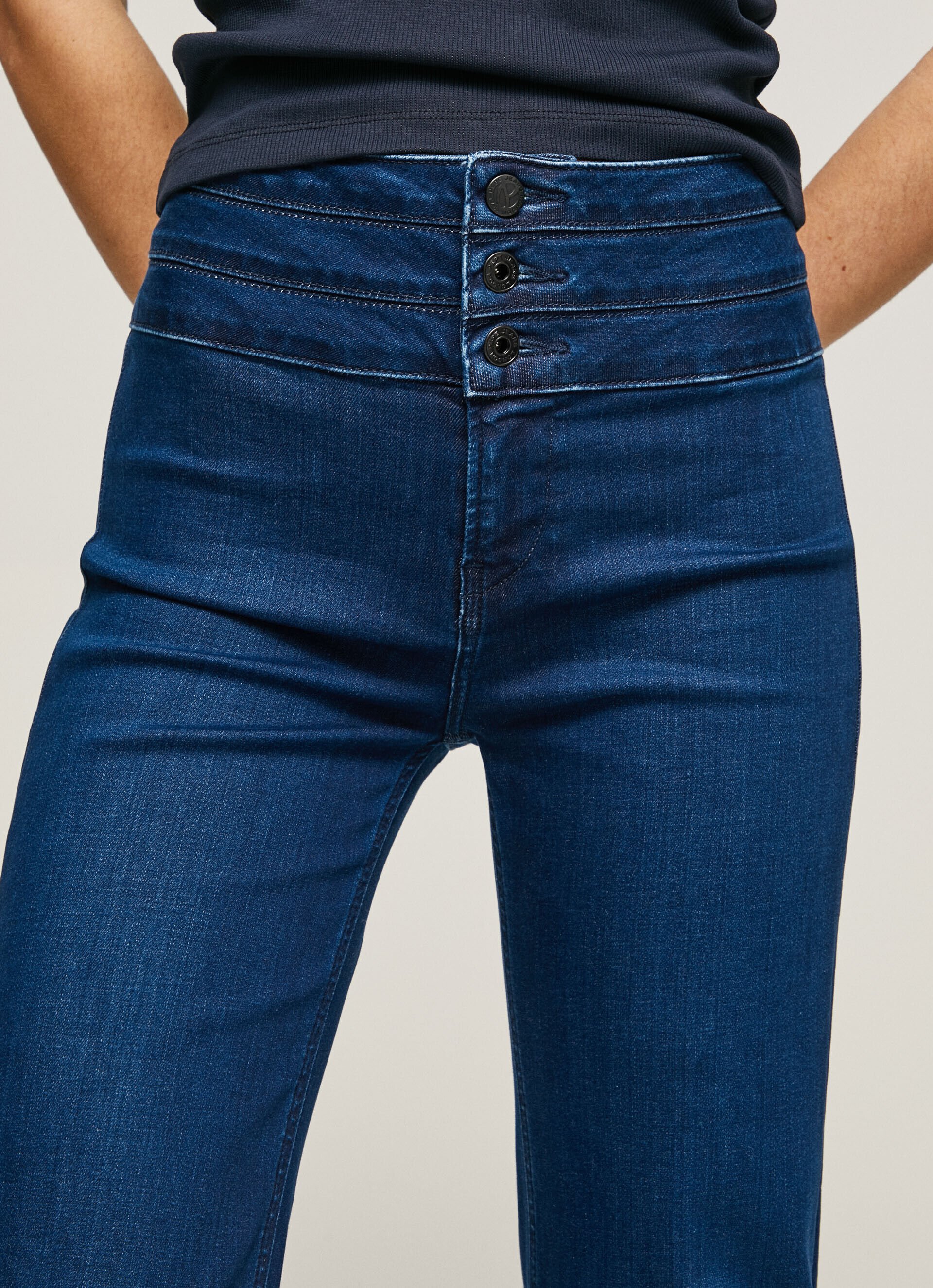 Calça jeans JEAN WILLA Triple Fit Flare de cintura alta - jeans