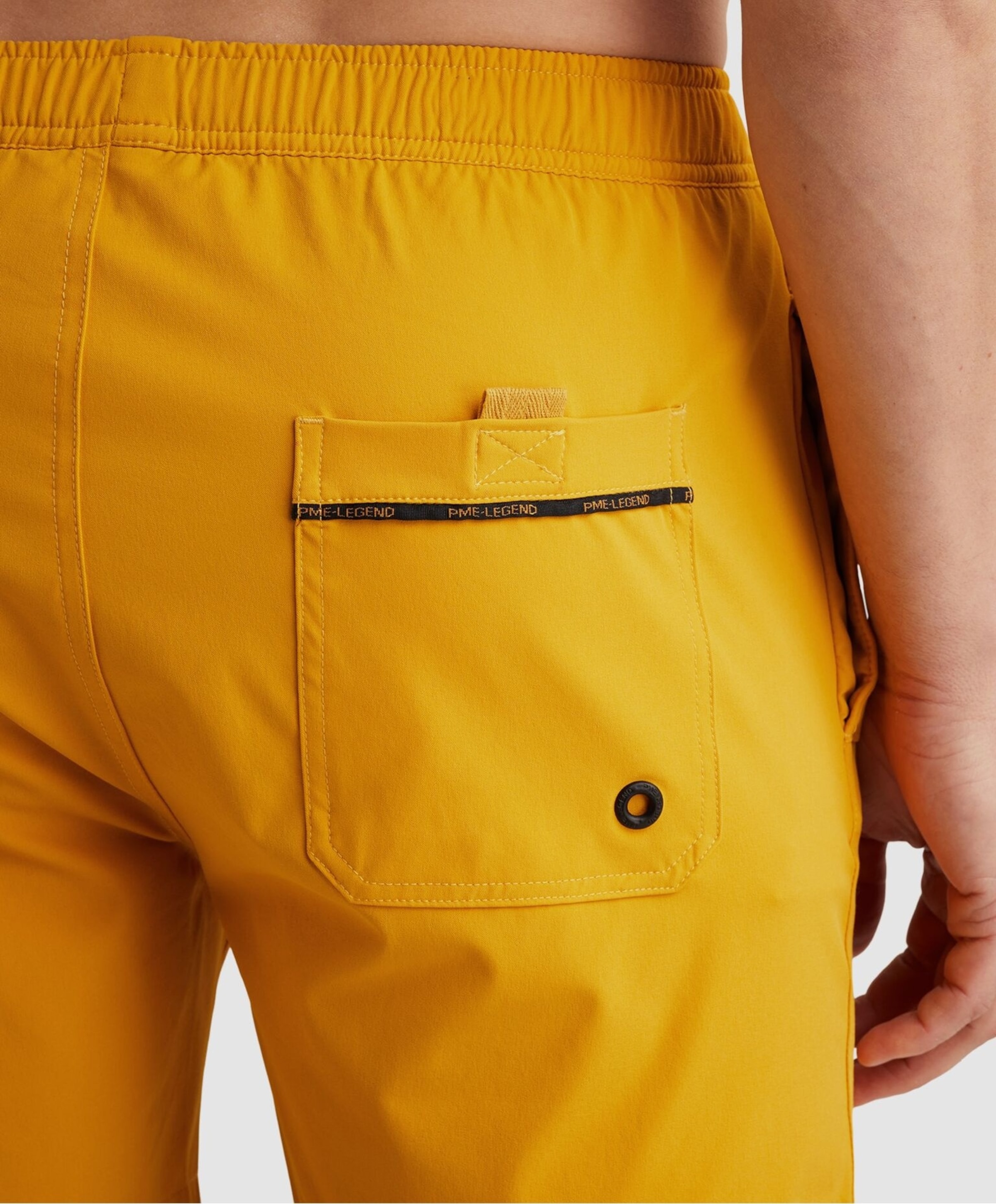 PME Legend AIRFRAME SWIMSHORTS BIG LOGO PRINT heren zwembroek geel