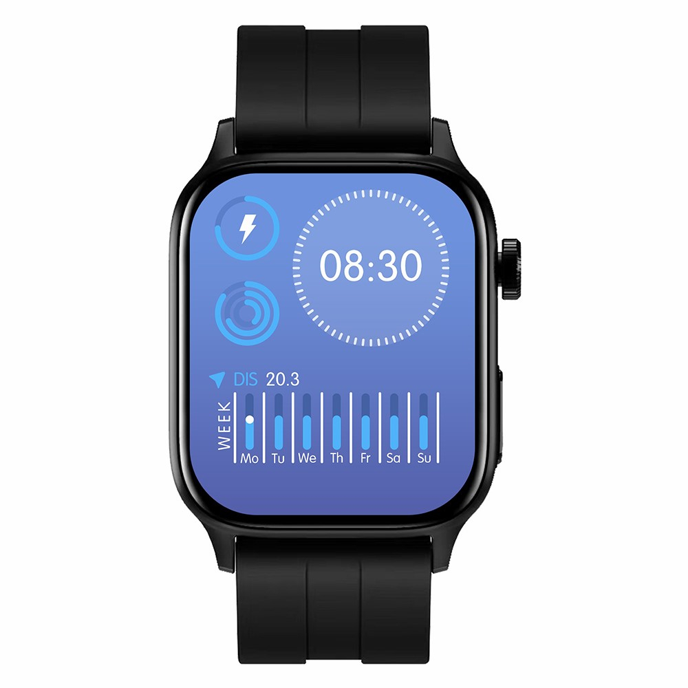 Fitness Tracker Smart Watch mit Blutsauerstoff- / Körpertemperatur- / Blutdruckmessung   EKG Funktion und 1.85