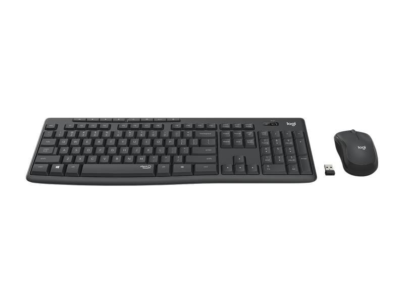 Logitech Tastatur-Maus-Set MK295 Graphite CH-Layout Kabelloses Tastatur-Maus-Set