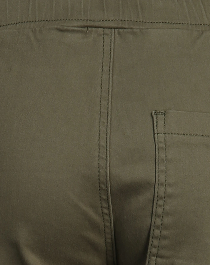 Stoffhose TEIS in kale green