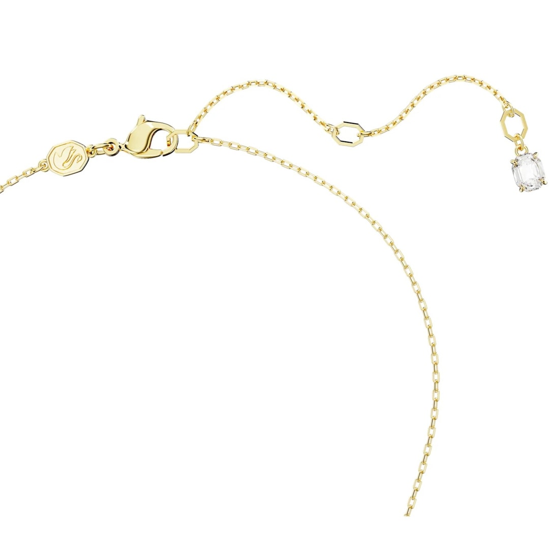Swarovski Dextera Collier, Verschlungener Reif, Weiss, Goldlegierungsschicht