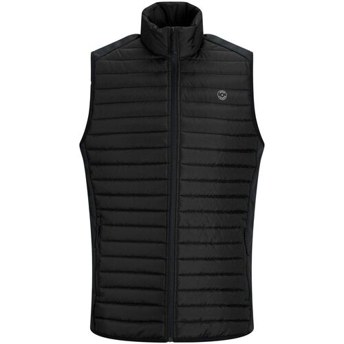 Jack & Jones - 12205347 BODYWARMER COLLAR-BLACK Negro