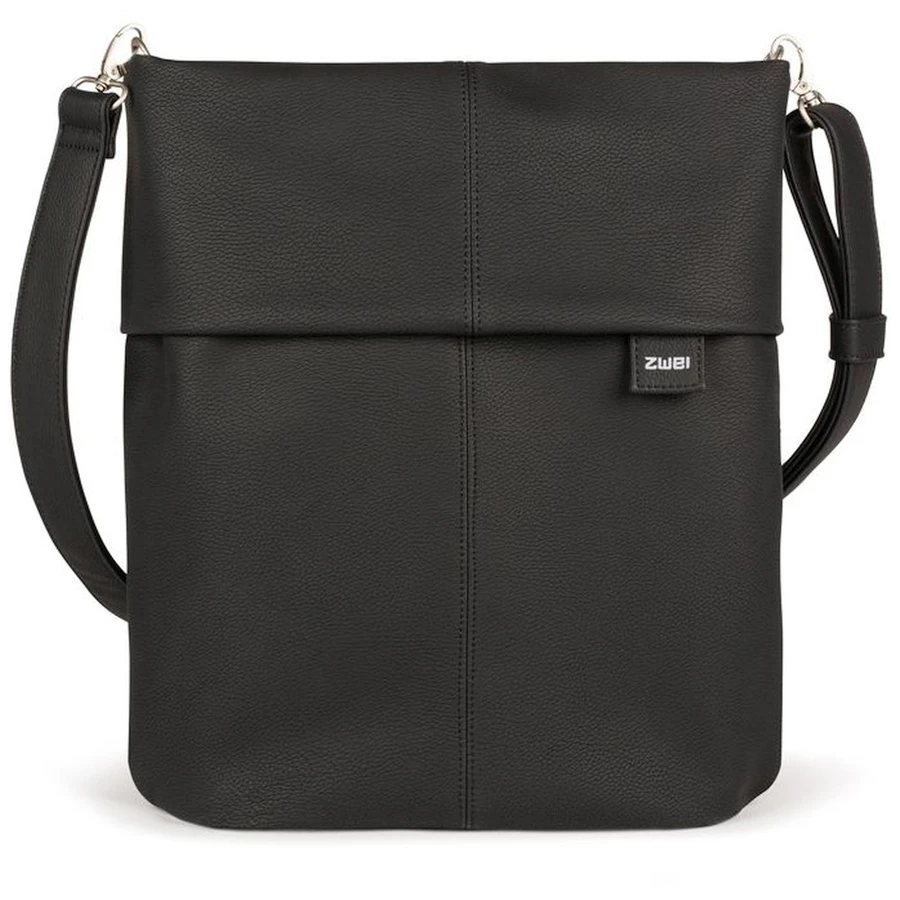 zwei Mademoiselle M12 - Schultertasche 32 cm nubuk-black
