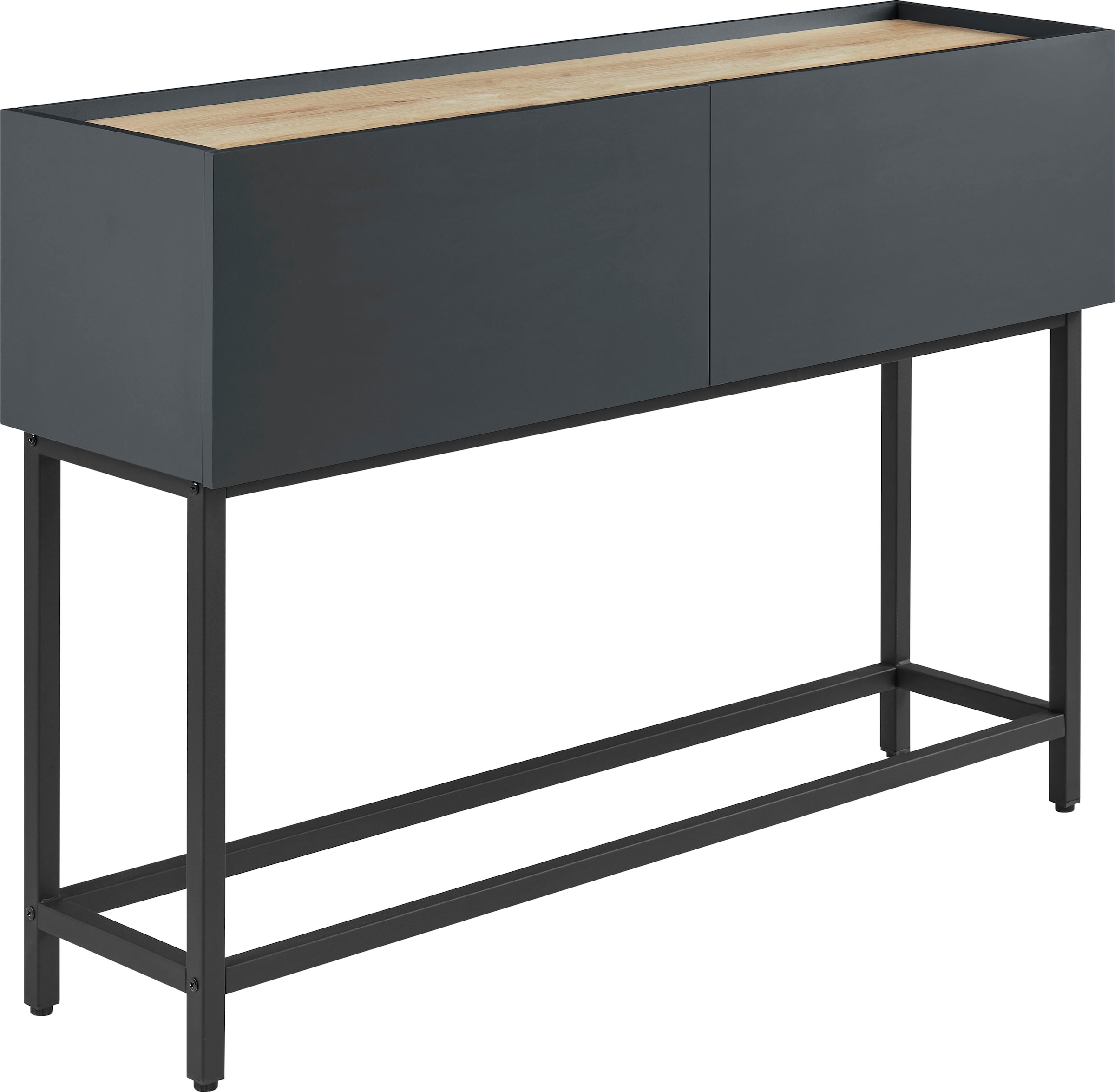 GOODproduct Konsolentisch »Azly« pflegeleichte Melaminoberfläche, Metallgestell, Breite 120 cm