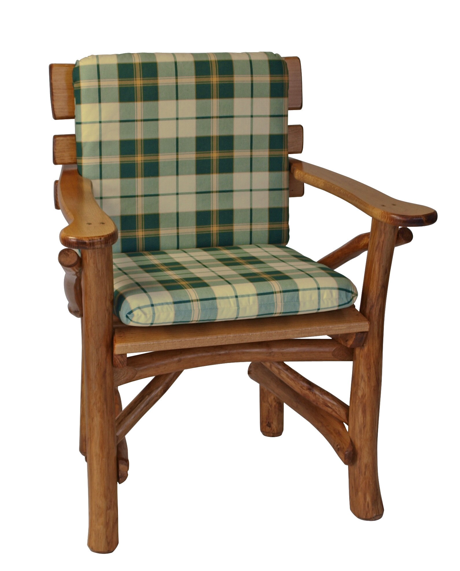 DEGAMO Auflage BOSTON für Sessel, grün/beige kariert