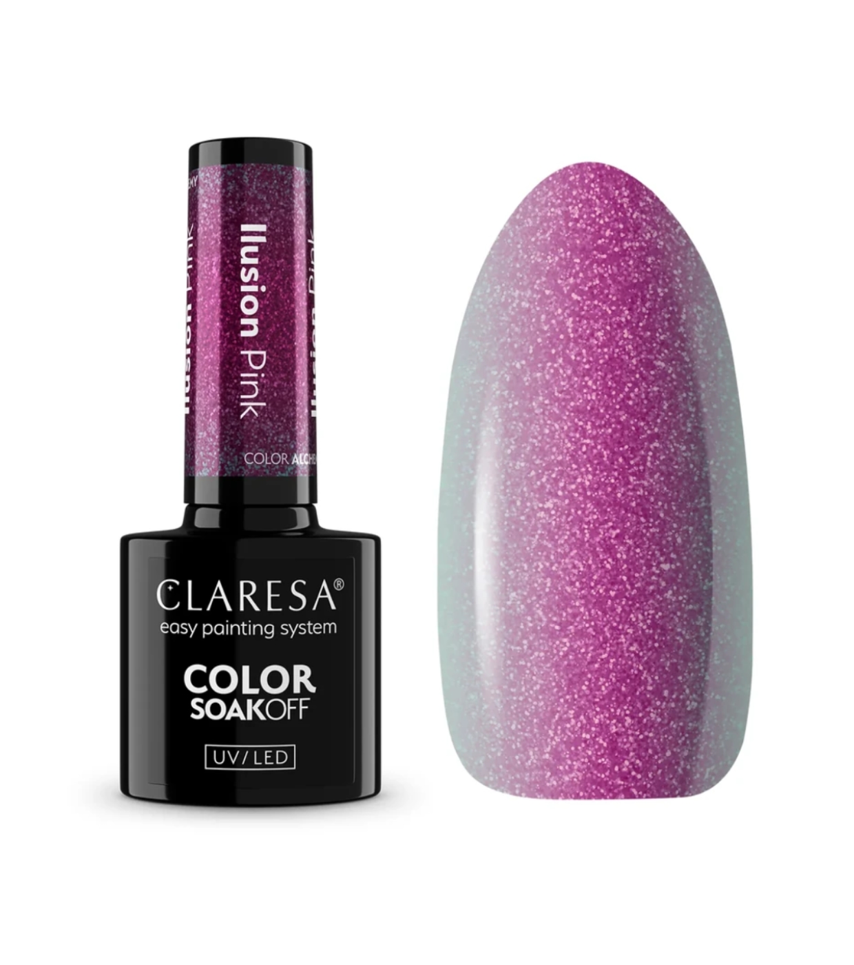 Claresa - Esmalte semipermanente Soak off - Ilusion Pink