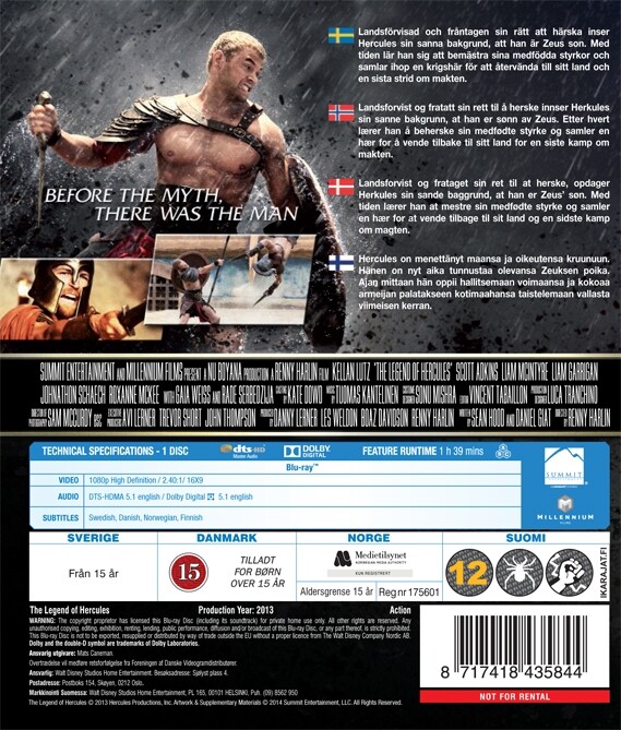The Legend Of Hercules - Blu-Ray