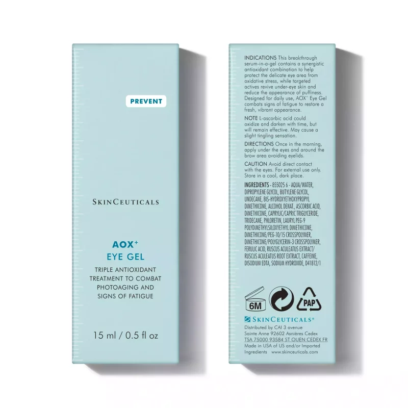 AOX+ eye gel Sérum antioxydant 15ml