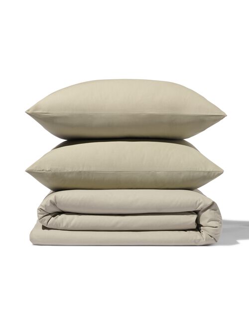 housse de couette en coton doux 200x200/220 vert