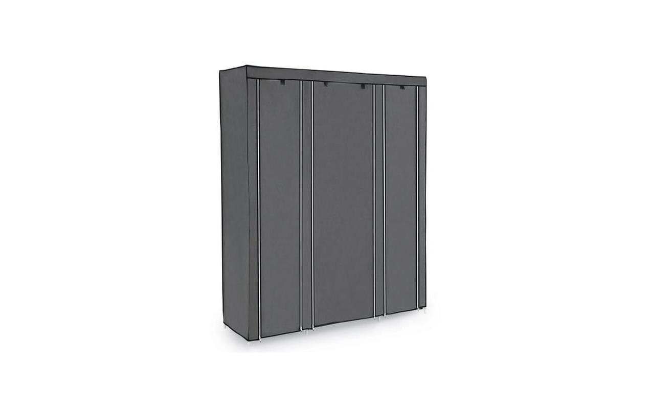 Regal mit hochrollbaren Türen GrauKleiderschrank
