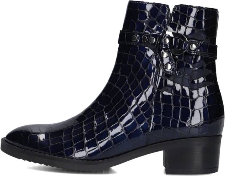 GABOR Enkellaarsjes Dames 512 Maat: 37 5 Materiaal: Lakleer Kleur: Blauw