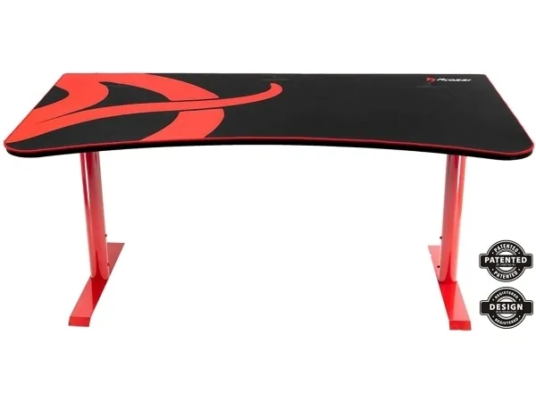 Arozzi Arena Gaming Desk, Metal, Rød, 80 kg, rødt stel