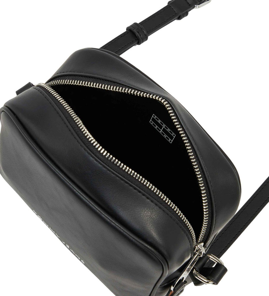 Bolsa transversal Tommy Jeans Essential com logotipo metálico preto