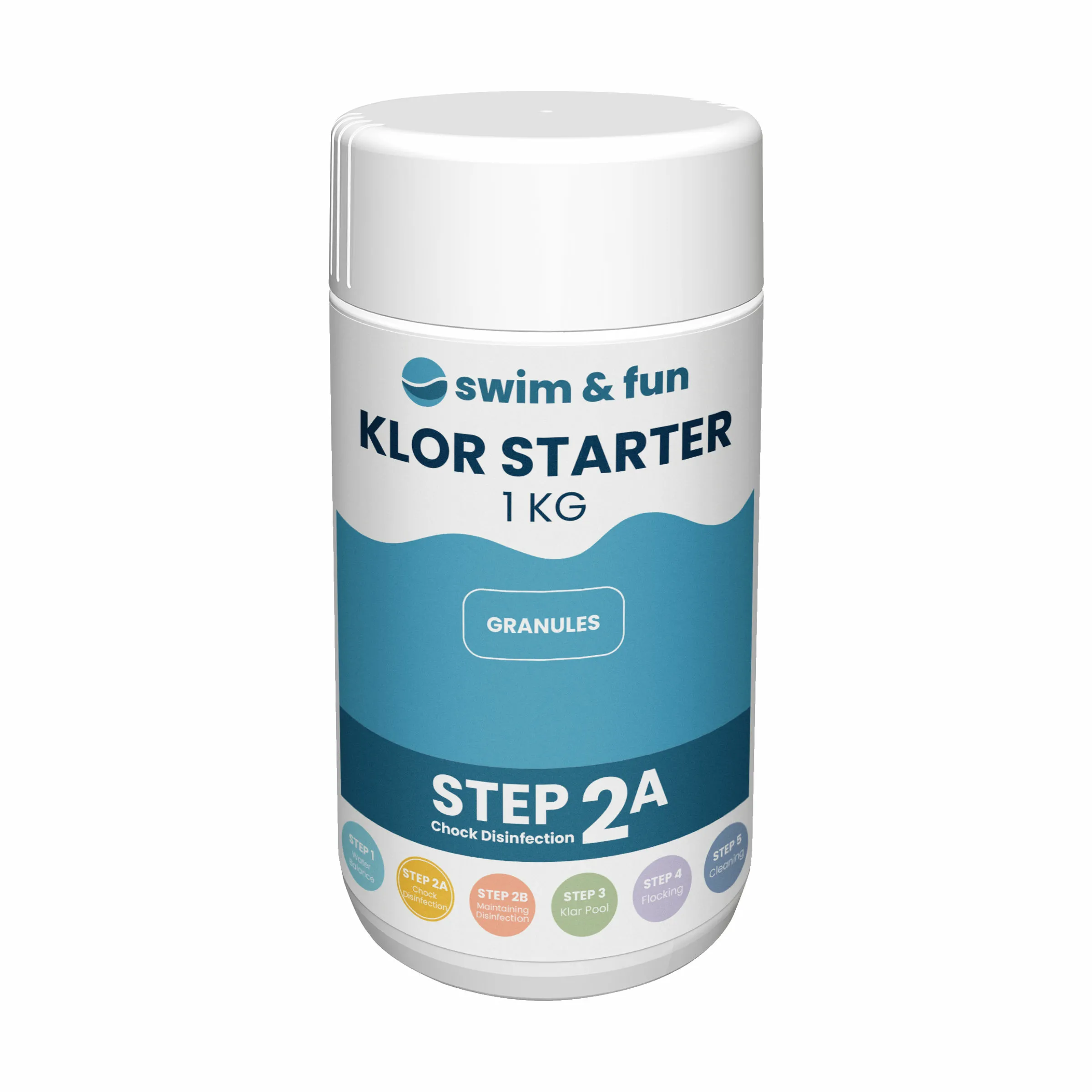 Swim & Fun Starter Vandplejemiddel Klor Starter Granulat