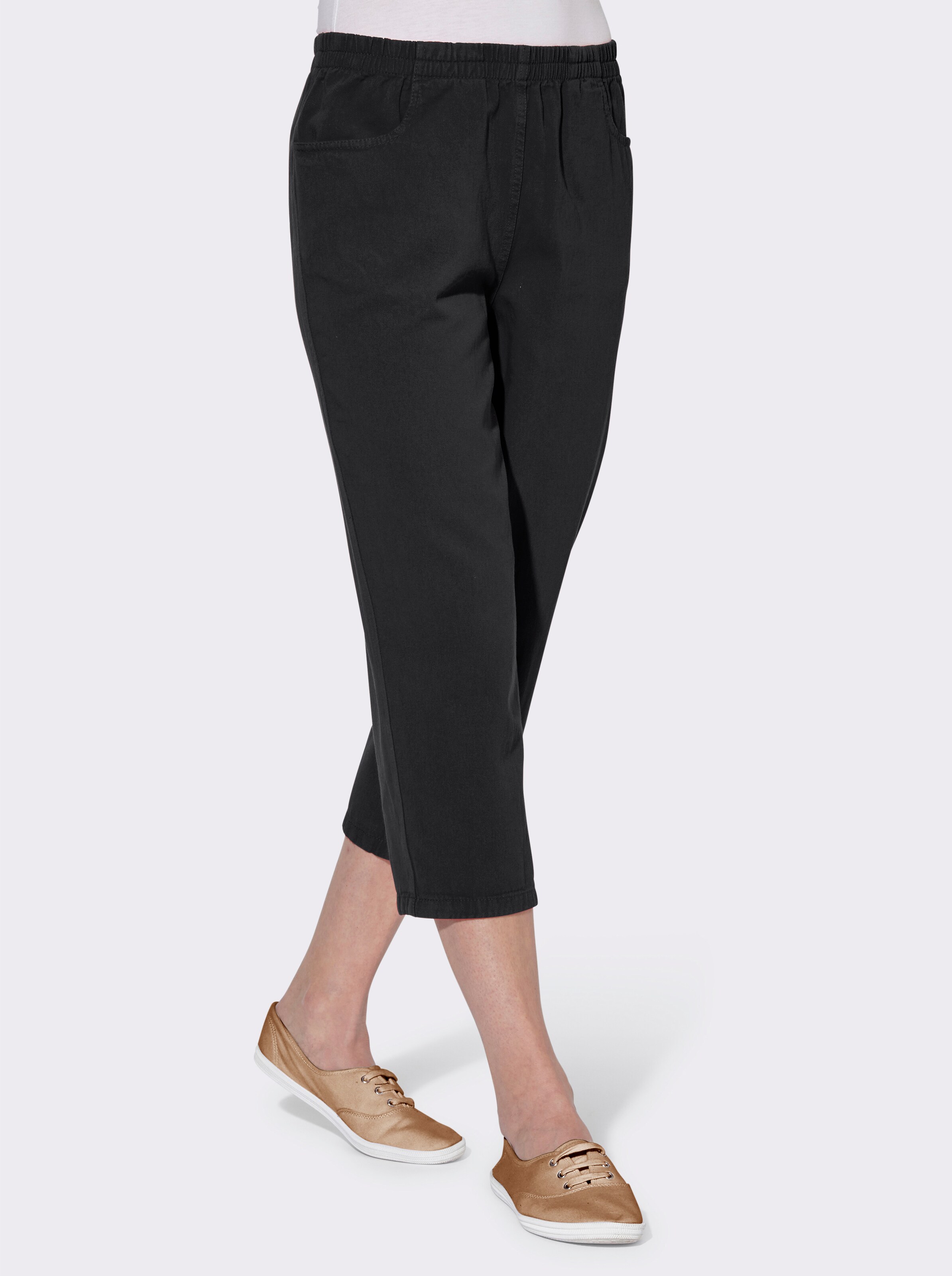 Caprihose aus reiner Baumwolle