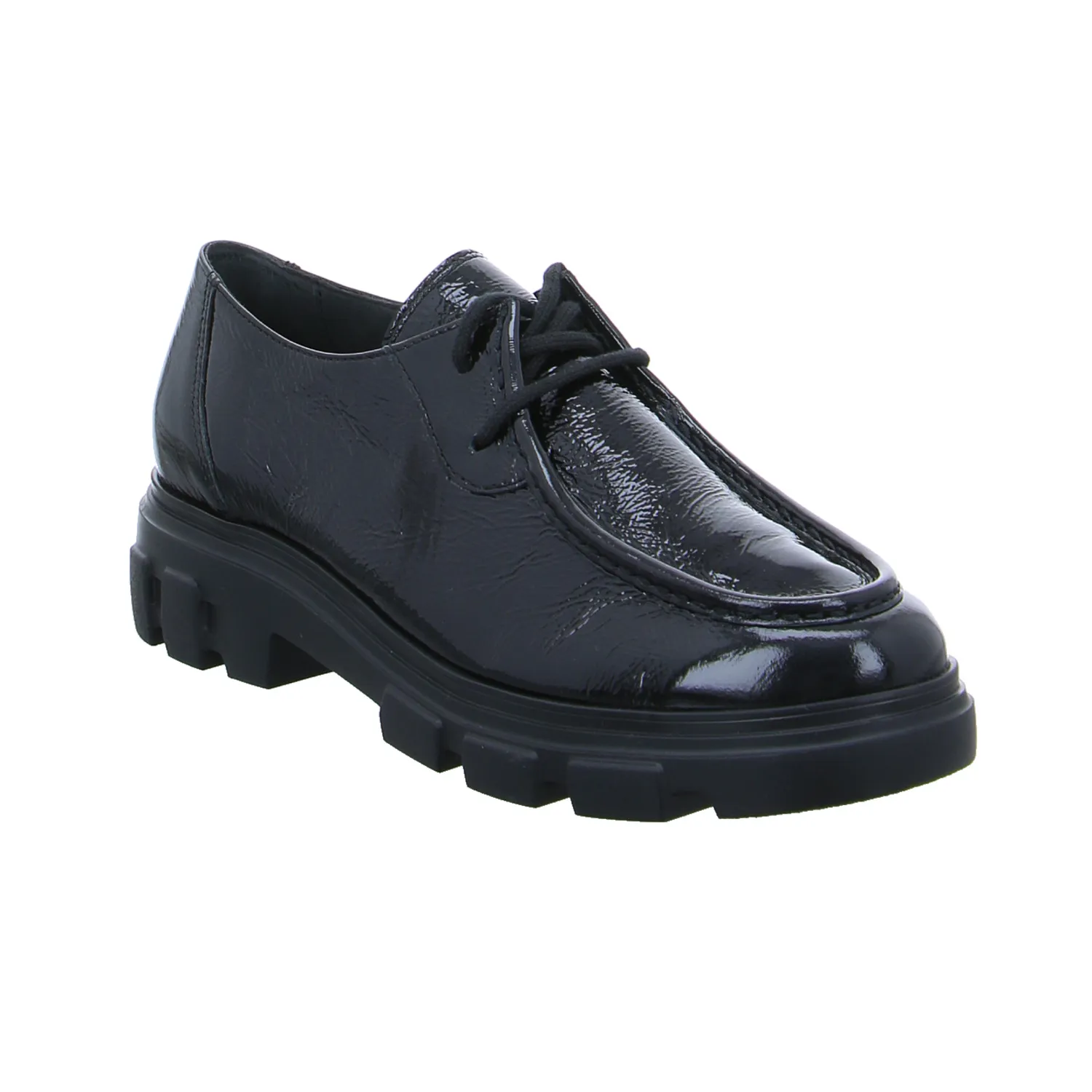 PAUL GREEN Schnürschuh Schwarz Leder