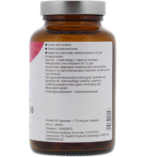 TS Choice Natuurlijke Vitamine E 400 Capsules 60CP