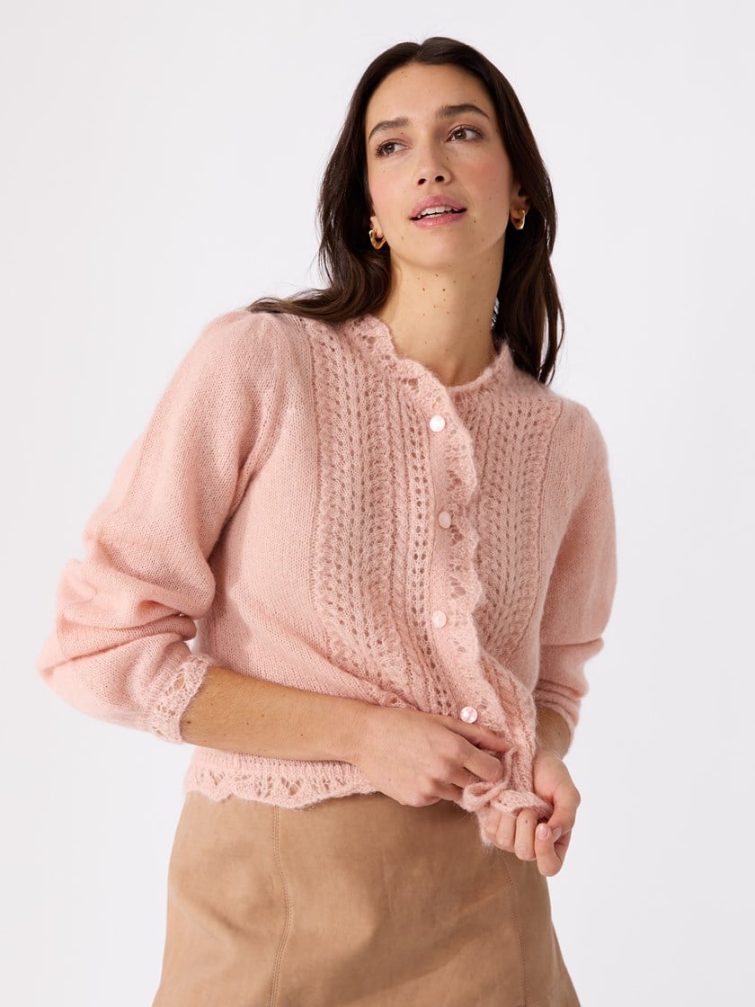 Lucie cardigan Peach Whip