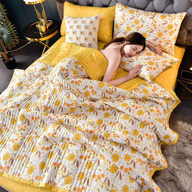 Cool Ice Silk Summer Cartoon Blanket