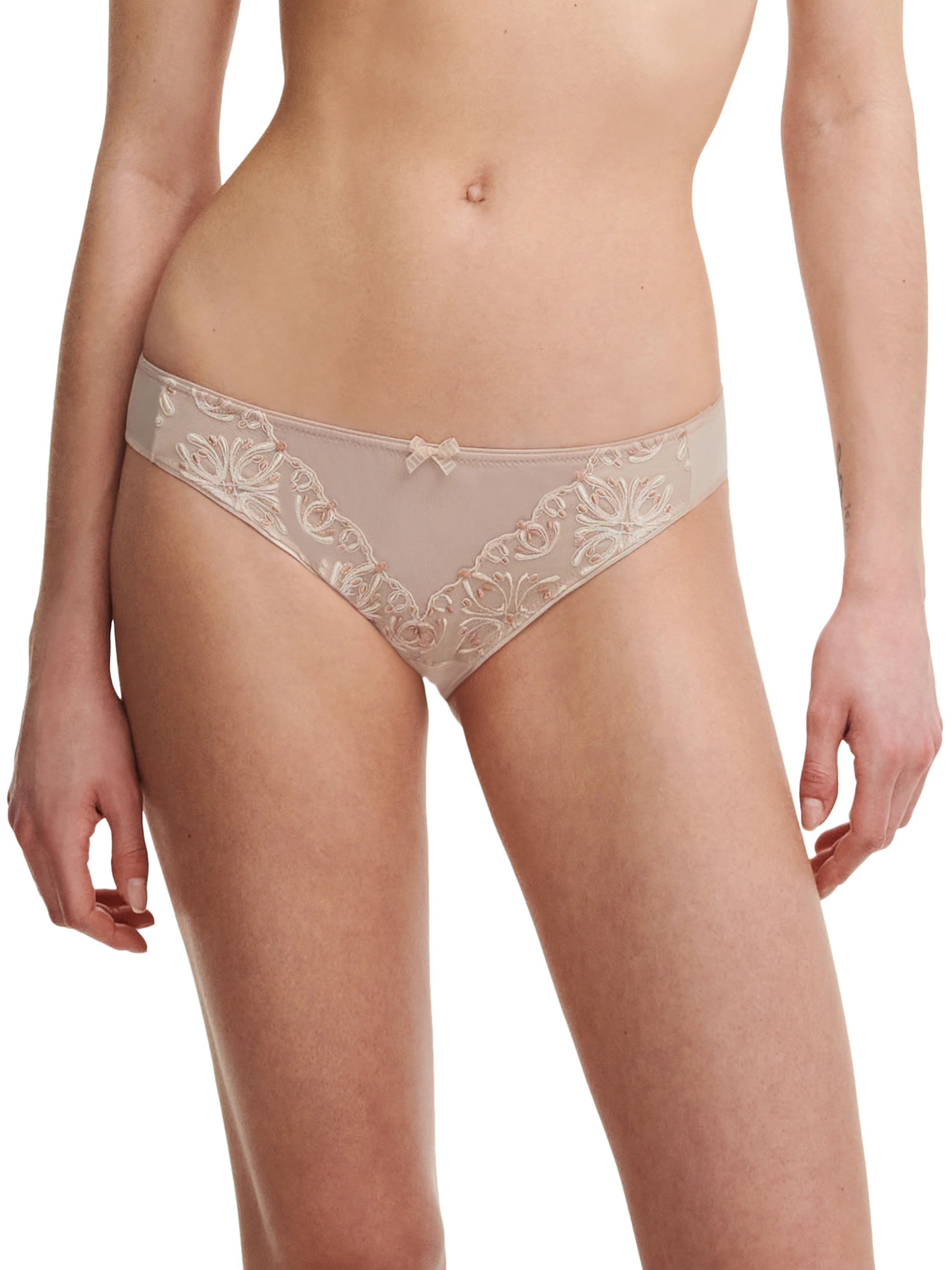 CHAMPS ELYSEES - Slip évolutif broderie italienne | Beige