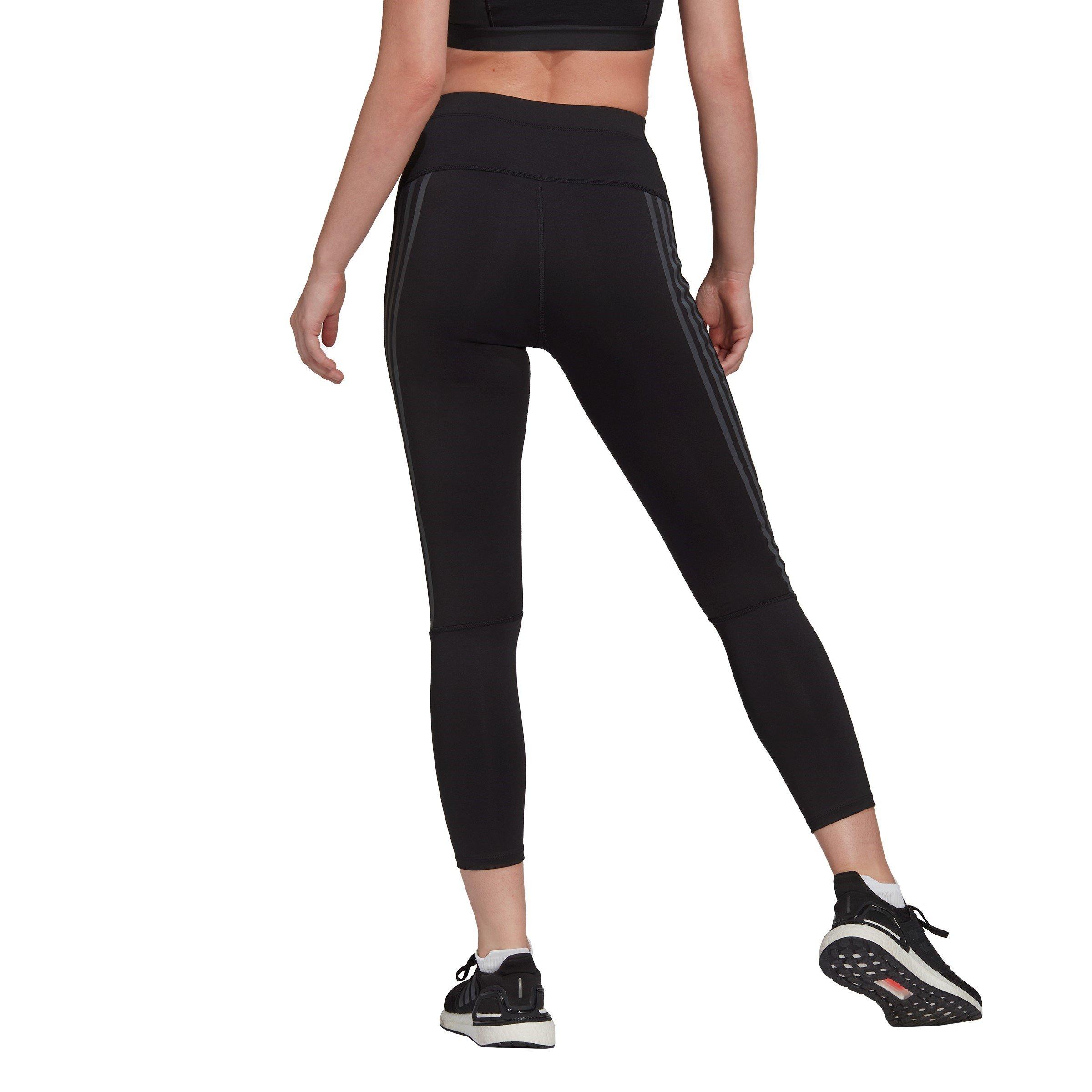 adidas Run Icons 3 Stripe 7 8 Running Tights Womens