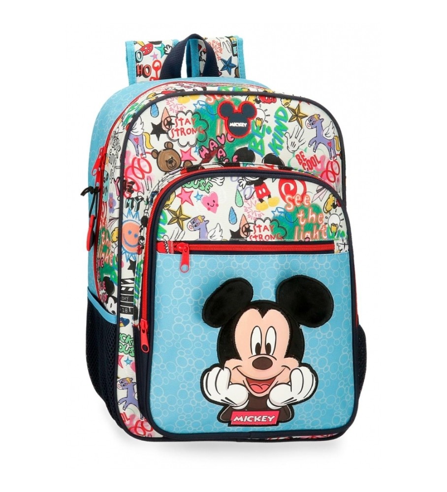 Mochila Disney Mickey Be Cool 38cm Azul