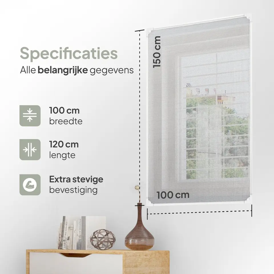 O'DADDY Magnetische raamhor - 100x150 cm