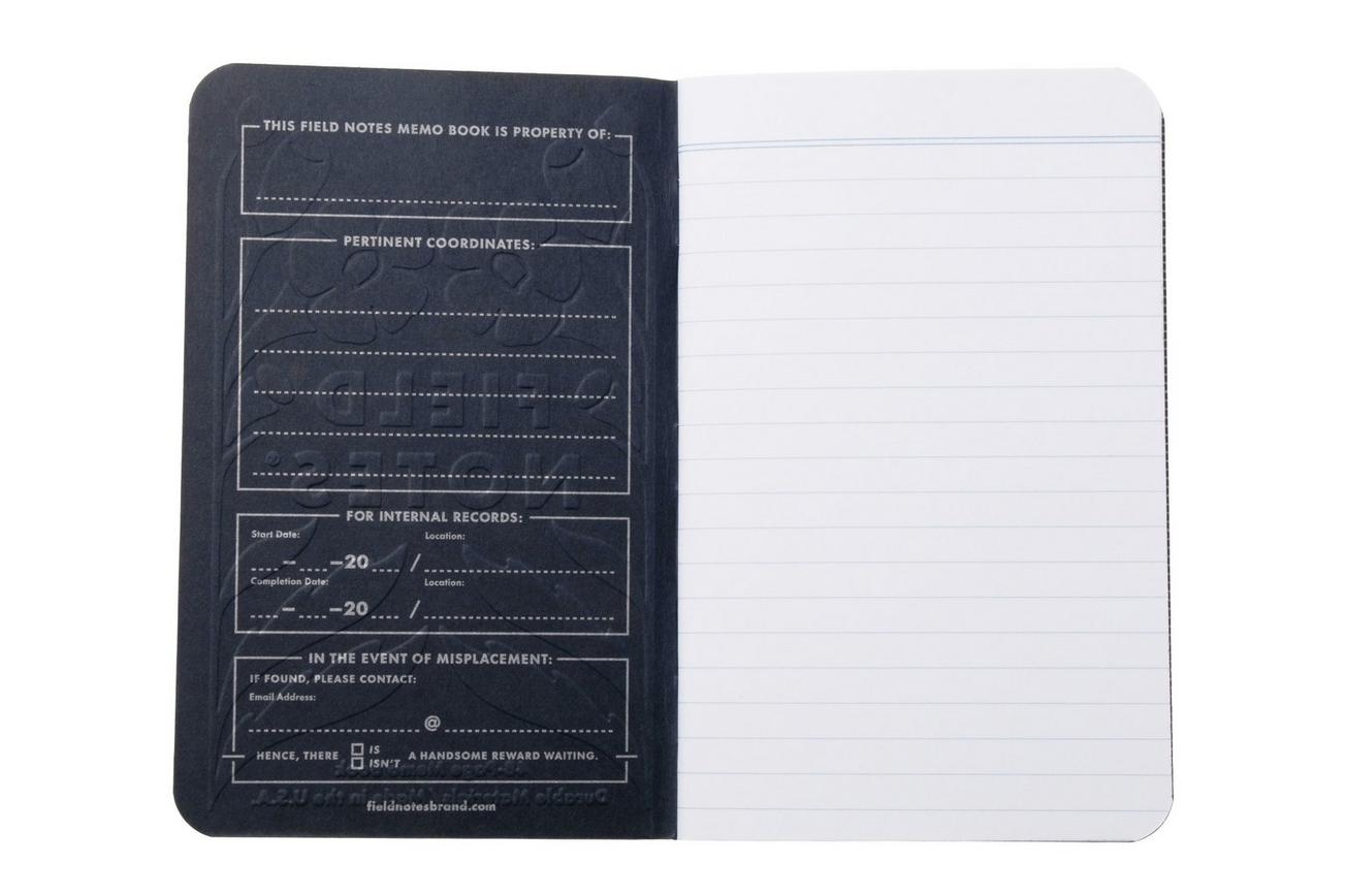 Field Notes 68th Quarterly Limited Edition FNC-68, Lined 3-Pack Fall Flowers, notitieboekjes